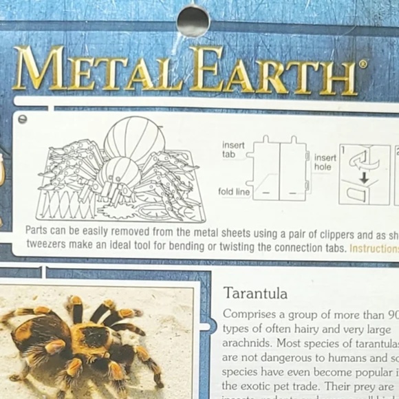 Metal Earth Tarantula Spider Craft Kit - Picture 3 of 5